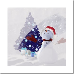 Snowman Posters and Art